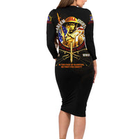 369 – A Symbol Of Valor And Dignity Long Sleeve Bodycon Dress - Wonder Print Shop