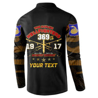 Harlem Hellfighters—First To Fight, First To Lead Button Sweatshirt - Wonder Print Shop