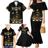 Harlem Hellfighters—First To Fight, First To Lead Family Matching Mermaid Dress and Hawaiian Shirt - Wonder Print Shop