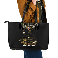 Harlem Hellfighters—First To Fight, First To Lead Leather Tote Bag - Wonder Print Shop