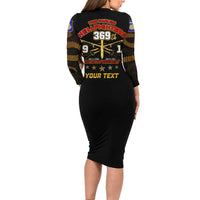 Harlem Hellfighters—First To Fight, First To Lead Long Sleeve Bodycon Dress - Wonder Print Shop