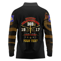 Harlem Hellfighters—First To Fight, First To Lead Long Sleeve Polo Shirt - Wonder Print Shop