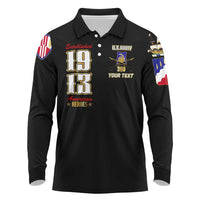 At The Front, Always Long Sleeve Polo Shirt - Wonder Print Shop