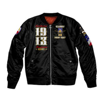 At The Front, Always Sleeve Zip Bomber Jacket - Wonder Print Shop