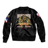 At The Front, Always Sleeve Zip Bomber Jacket - Wonder Print Shop