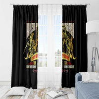 At The Front, Always Window Curtain - Wonder Print Shop