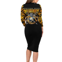 The First Black Marines: A Legacy Etched In Honor Long Sleeve Bodycon Dress - Wonder Print Shop