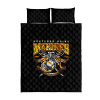 The First Black Marines: A Legacy Etched In Honor Quilt Bed Set - Wonder Print Shop
