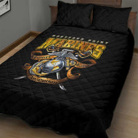 The First Black Marines: A Legacy Etched In Honor Quilt Bed Set - Wonder Print Shop