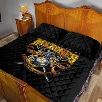 The First Black Marines: A Legacy Etched In Honor Quilt Bed Set - Wonder Print Shop
