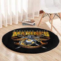 The First Black Marines: A Legacy Etched In Honor Round Carpet - Wonder Print Shop