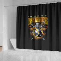 The First Black Marines: A Legacy Etched In Honor Shower Curtain - Wonder Print Shop