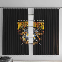 The First Black Marines: A Legacy Etched In Honor Window Curtain - Wonder Print Shop