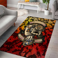 Chesty The Bulldog: Mascot Of Valor Area Rug - Wonder Print Shop