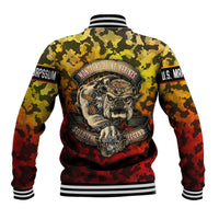 Chesty The Bulldog: Mascot Of Valor Baseball Jacket - Wonder Print Shop