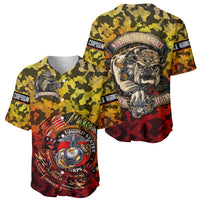 Chesty The Bulldog: Mascot Of Valor Baseball Jersey - Wonder Print Shop