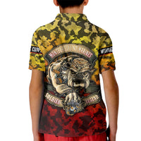 Chesty The Bulldog: Mascot Of Valor Kid Polo Shirt - Wonder Print Shop