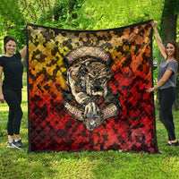 Chesty The Bulldog: Mascot Of Valor Quilt - Wonder Print Shop