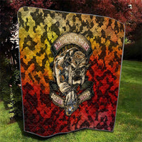Chesty The Bulldog: Mascot Of Valor Quilt - Wonder Print Shop