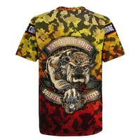 Chesty The Bulldog: Mascot Of Valor Rugby Jersey - Wonder Print Shop