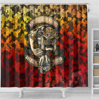 Chesty The Bulldog: Mascot Of Valor Shower Curtain - Wonder Print Shop