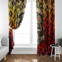 Chesty The Bulldog: Mascot Of Valor Window Curtain - Wonder Print Shop