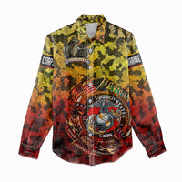 Chesty The Bulldog: Mascot Of Valor Women Casual Shirt - Wonder Print Shop