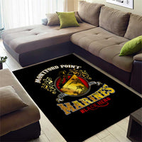 Breaking Barriers: Black Valor Area Rug - Wonder Print Shop