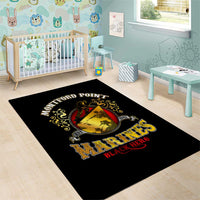 Breaking Barriers: Black Valor Area Rug - Wonder Print Shop