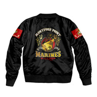 Breaking Barriers: Black Valor Bomber Jacket - Wonder Print Shop