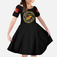 Breaking Barriers: Black Valor Kid Short Sleeve Dress - Wonder Print Shop