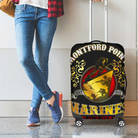 Breaking Barriers: Black Valor Luggage Cover - Wonder Print Shop