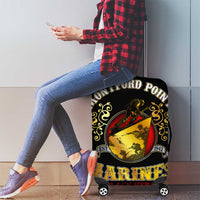 Breaking Barriers: Black Valor Luggage Cover - Wonder Print Shop