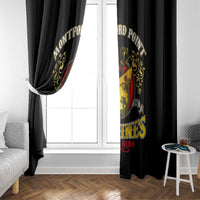 Breaking Barriers: Black Valor Window Curtain - Wonder Print Shop
