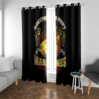 Breaking Barriers: Black Valor Window Curtain - Wonder Print Shop