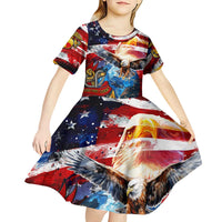 Serving The Nation Despite Injustice Kid Short Sleeve Dress - Wonder Print Shop