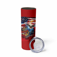 Serving The Nation Despite Injustice Skinny Tumbler - Wonder Print Shop