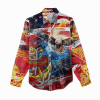 Serving The Nation Despite Injustice Women Casual Shirt - Wonder Print Shop