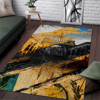 Guatemala Country Pride Area Rug Grunge Map Art with National Landmark Flag Texture - Wonder Print Shop