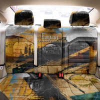 Guatemala Country Pride Back Car Seat Cover Grunge Map Art with National Landmark Flag Texture - Wonder Print Shop