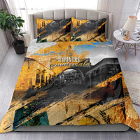 Guatemala Country Pride Bedding Set Grunge Map Art with National Landmark Flag Texture - Wonder Print Shop