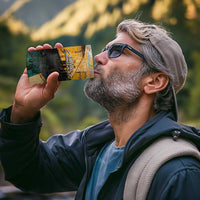 Guatemala Country Pride 4 in 1 Can Cooler Tumbler Grunge Map Art with National Landmark Flag Texture - Wonder Print Shop