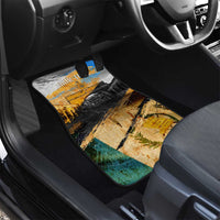 Guatemala Country Pride Car Mats Grunge Map Art with National Landmark Flag Texture - Wonder Print Shop