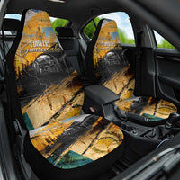 Guatemala Country Pride Car Seat Cover Grunge Map Art with National Landmark Flag Texture - Wonder Print Shop