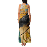 Guatemala Country Pride Family Matching Tank Maxi Dress and Hawaiian Shirt Grunge Map Art with National Landmark Flag Texture - Wonder Print Shop