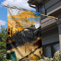 Guatemala Country Pride Garden Flag Grunge Map Art with National Landmark Flag Texture - Wonder Print Shop