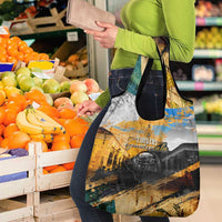 Guatemala Country Pride Grocery Bag Grunge Map Art with National Landmark Flag Texture - Wonder Print Shop