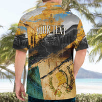 Guatemala Country Pride Hawaiian Shirt Grunge Map Art with National Landmark Flag Texture - Wonder Print Shop