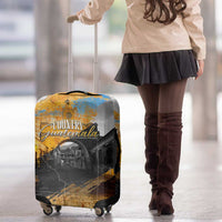 Guatemala Country Pride Luggage Cover Grunge Map Art with National Landmark Flag Texture - Wonder Print Shop