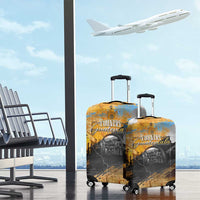 Guatemala Country Pride Luggage Cover Grunge Map Art with National Landmark Flag Texture - Wonder Print Shop